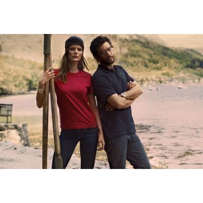 Футболка женская Ladies American T, серый меланж-3