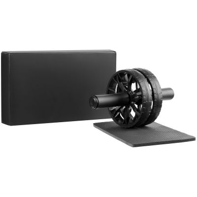 Ролик для пресса с ковриком Presswork, черный-2