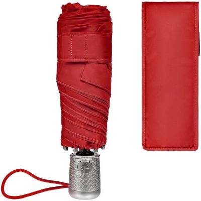 Складной зонт Alu Drop S, 4 сложения, автомат, красный-3