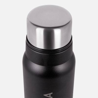 Термос Relaxika 1000 со стикерпаком, черный-3