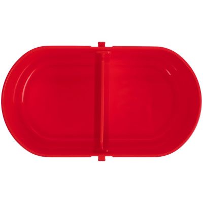 Ланчбокс Lunch Break, красный с белым-3