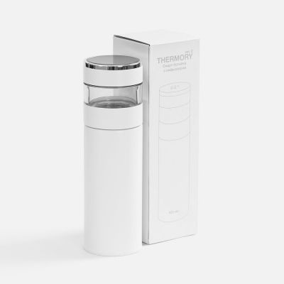 Смарт-бутылка с инфьюзером Thermory ver.2, белая-5