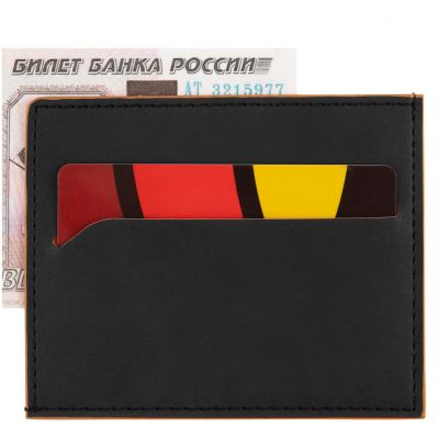 Картхолдер Multimo, черный с оранжевым-3