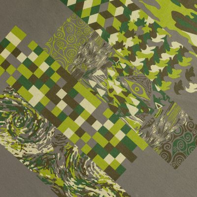 Футболка «Искусство камуфляжа», серая (стальная)-1