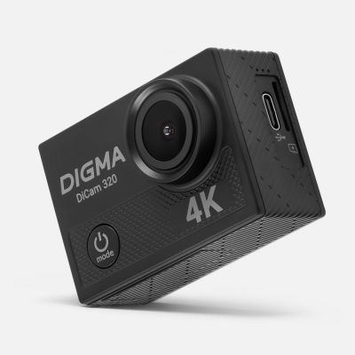 Экшн-камера Digma DiCam 320, черная-0