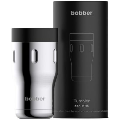Термостакан Tumbler 350, вакуумный, стальной зеркальный-1