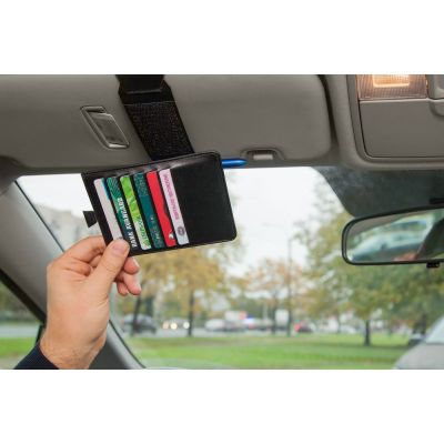 Органайзер Destinator на солнцезащитный козырек, коричневый-7