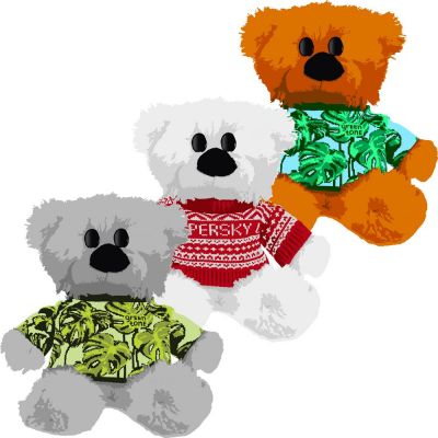 Плюшевый мишка Teddy в вязаном свитере на заказ, малый-0