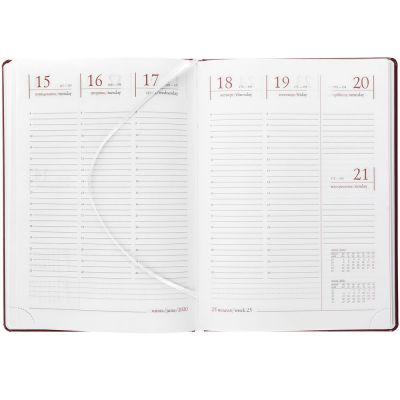 Еженедельник Nebraska, датированный, бордовый-2