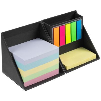 Настольный набор со стикерами Mnemonic, черный-0