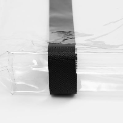 Шопер Clear Fest, ver.2, прозрачный с черными ручками-4