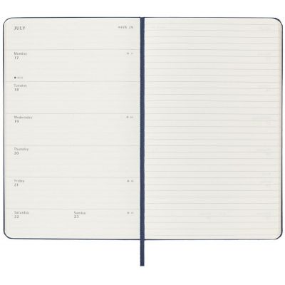 Еженедельник Moleskine Classic Large, датированный, синий-3