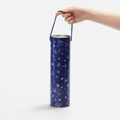 Тубус для бутылки Snowlace, синий-2