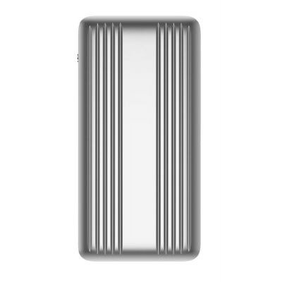 Металлический аккумулятор Hard Ridge, 10000 мАч, серебристый-1