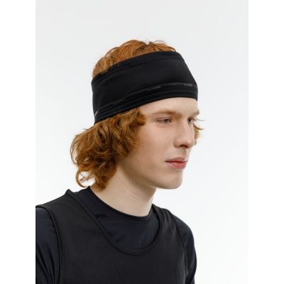 Спортивная повязка утепленная Jogge, черная-11