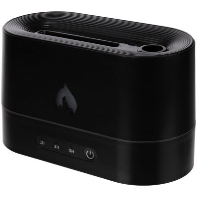 Увлажнитель-ароматизатор с имитацией пламени Fuego, черный-1