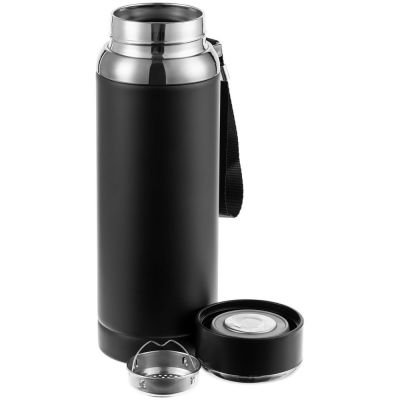 Смарт-термос с ситечком Termino, черный-2
