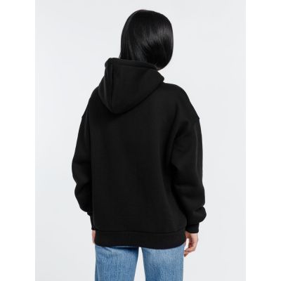 Худи оверсайз унисекс Go Easy, черное-7