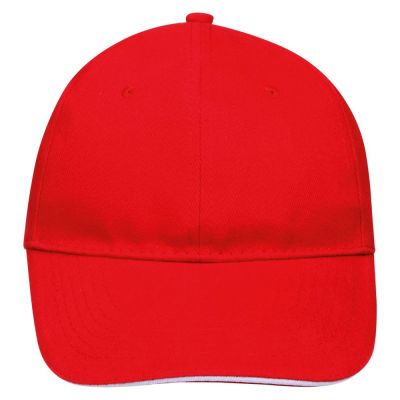 Бейсболка Buffalo, красная с белым-1