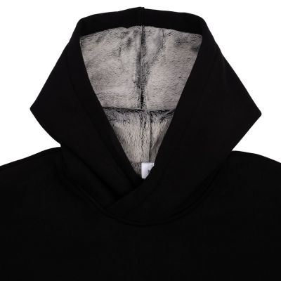 Худи Furry Oversize, черное-2