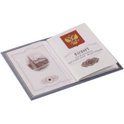 Обложка для паспорта Twill, серая-2
