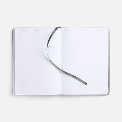 Ежедневник Metal Frame на заказ, датированный, серый-6