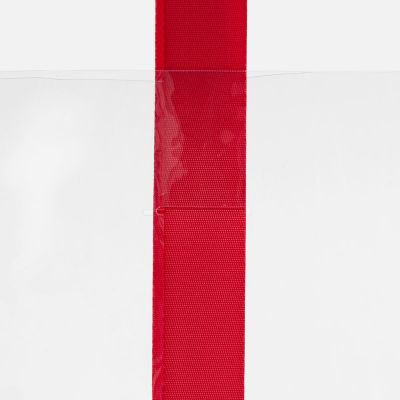 Шопер Clear Fest, ver.2, прозрачный с красными ручками-6