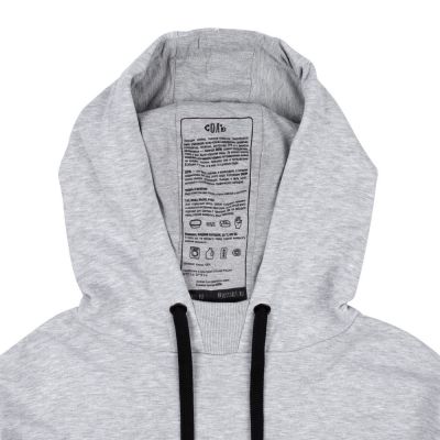 Худи оверсайз «Чистая соль», серый меланж-2