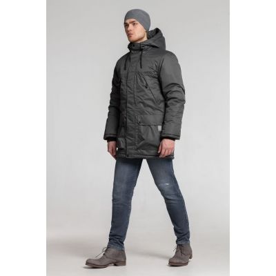 Парка мужская Elvegust, серая-9