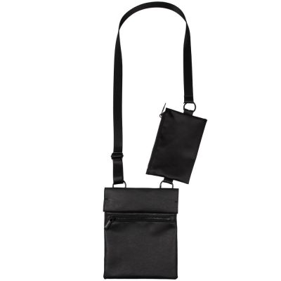 Сумка через плечо ringLink с отстегивающимся органайзером, черная-0