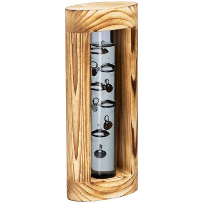 Термометр «Галилей» в деревянном корпусе, серый-1