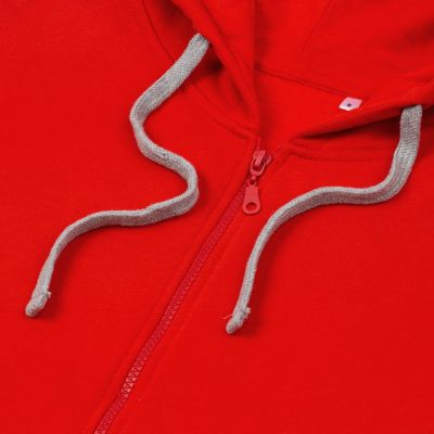 Толстовка на молнии с капюшоном Siverga Heavy, красная (алая)-2