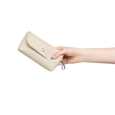 Зонт складной Sunway в сумочке, бежевый-4