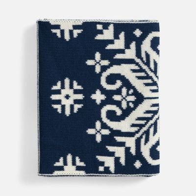 Шарф Wintertude L, синий с белым-2