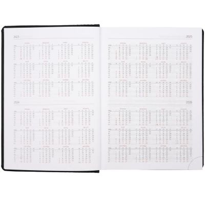 Ежедневник Brand, недатированный, черный-3