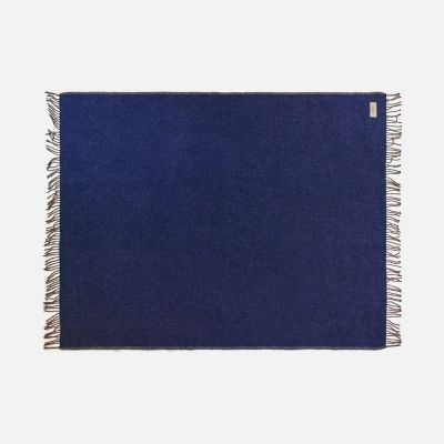 Плед Devika, синий с бежевым-1