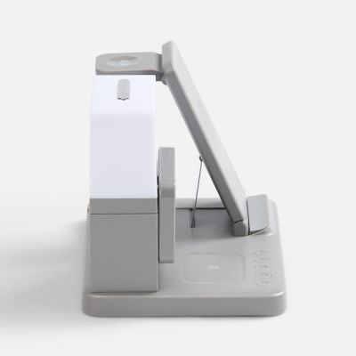 Зарядная станция с электронными часами и подсветкой Large Charge ver.3, серая-3