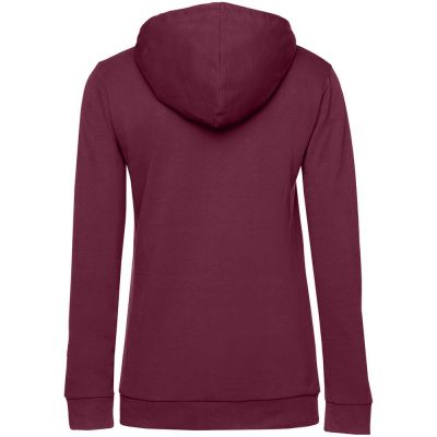 Толстовка с капюшоном женская Hoodie, бордовая-1