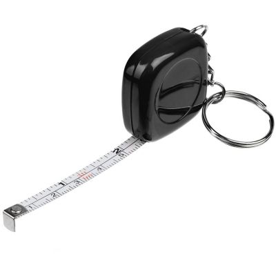 Брелок с рулеткой Metric, черный-0