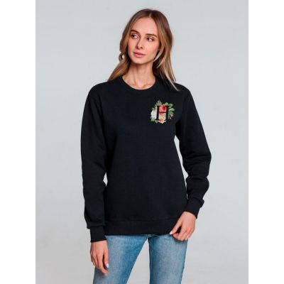 Толстовка «Цветочная азбука: Н», черная-2