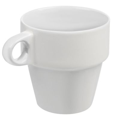 Набор из 4 кружек Inset с подставкой, белый-3