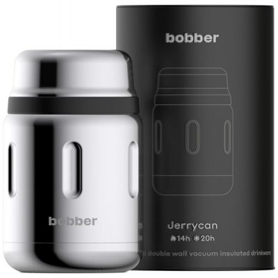 Термос для еды Jerrycan 700, вакуумный, стальной зеркальный-1