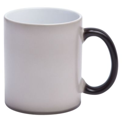 Кружка «Хамелеон», матовая, черная-4