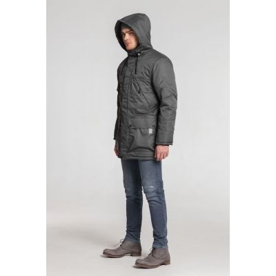 Парка мужская Elvegust, серая-11