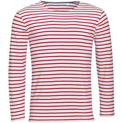 Футболка мужская Marine Men, белая с красным-0