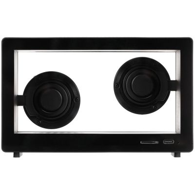 Bluetooth-колонка со светомузыкой Sensofonic, черная-3