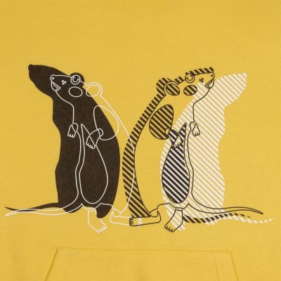 Толстовка Mousplit, желтая-1