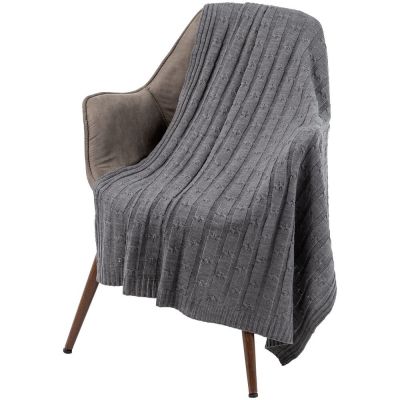 Плед Trenza, серый-4