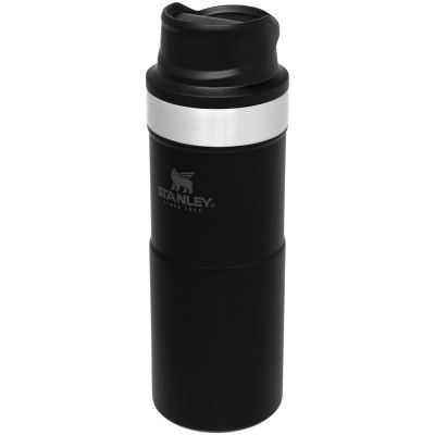 Термокружка Stanley Classic One Hand 2.0, большая, черная-0
