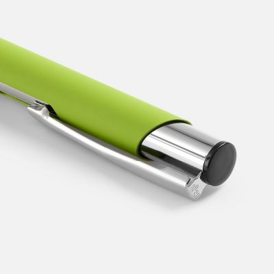 Ручка шариковая Keskus Soft Touch, зеленое яблоко-3